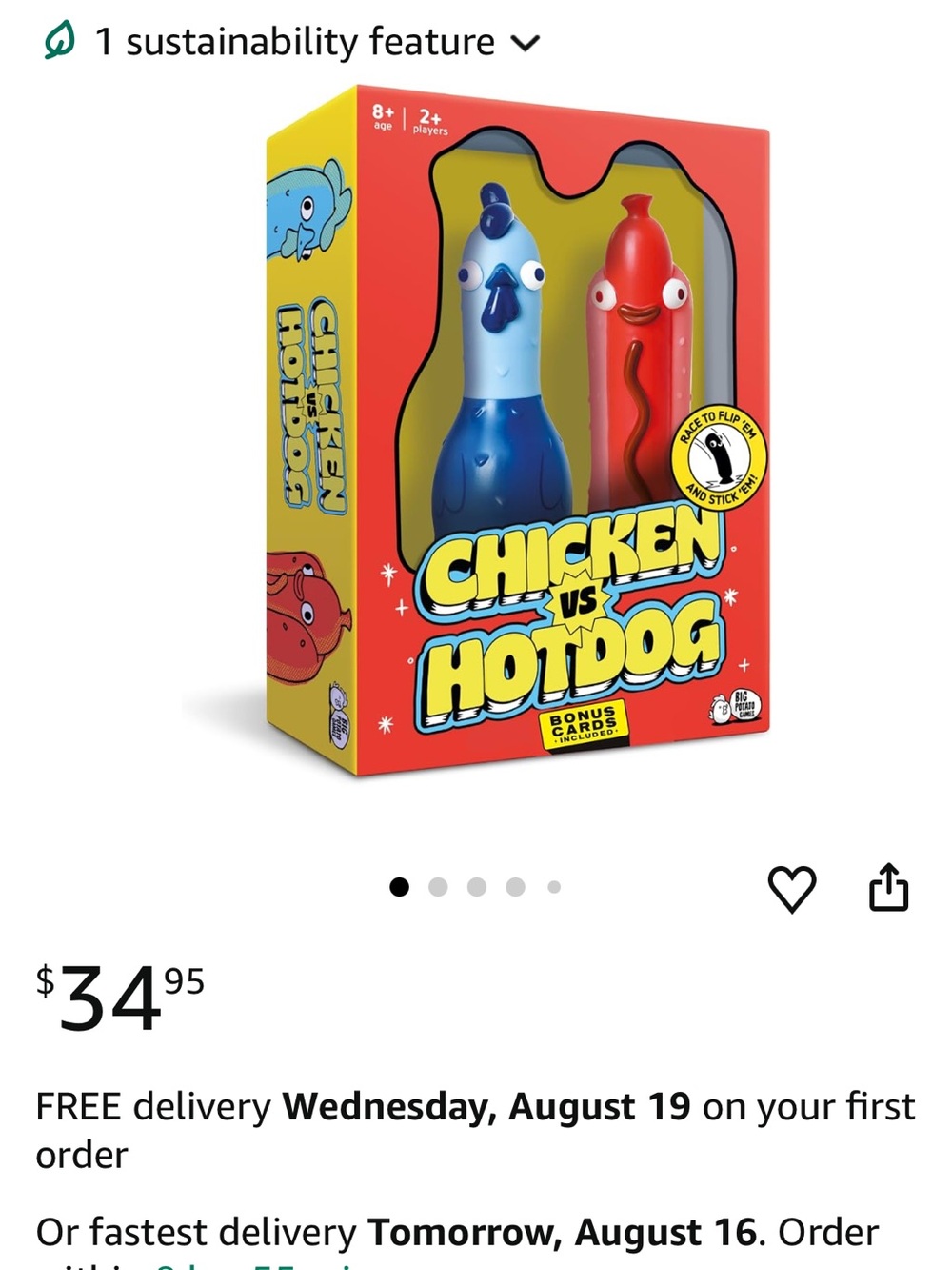 Chicken vs Hotdog Game Set - Blue & Red